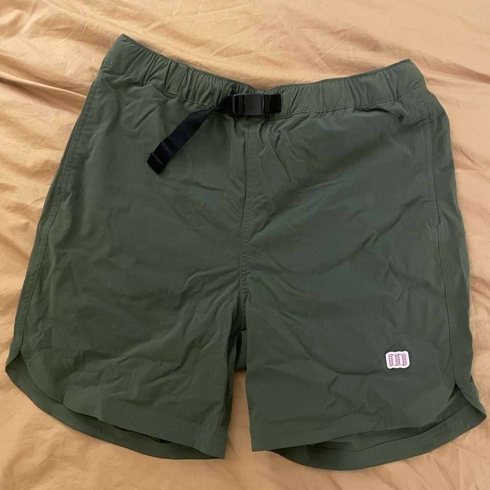 Olive Green Topo Designs River Shorts Lightweight M